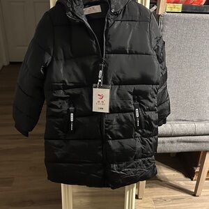 Black Kids Puffer Jacket